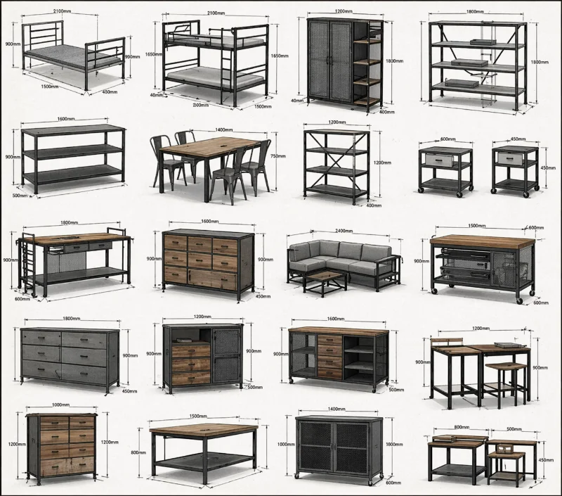 Projetos de Móveis Industriais Prontos Para Produção