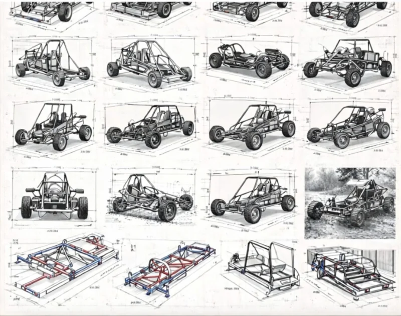 Projetos de Kart e Triciclos Prontos Para Fabricação